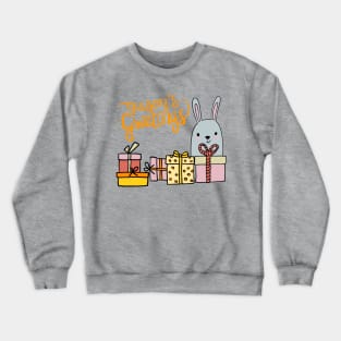 Christmas Rabbit! Season’s Greetings1 Crewneck Sweatshirt